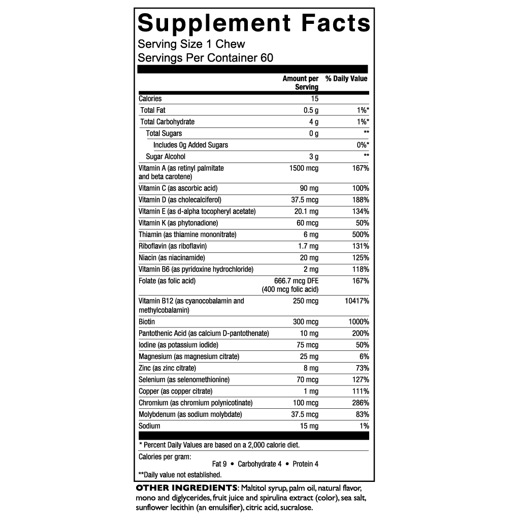 Bariatric Multivitamin - Soft Chew